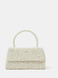 Accessorize cream pearl beaded handheld bag, imported from the UK