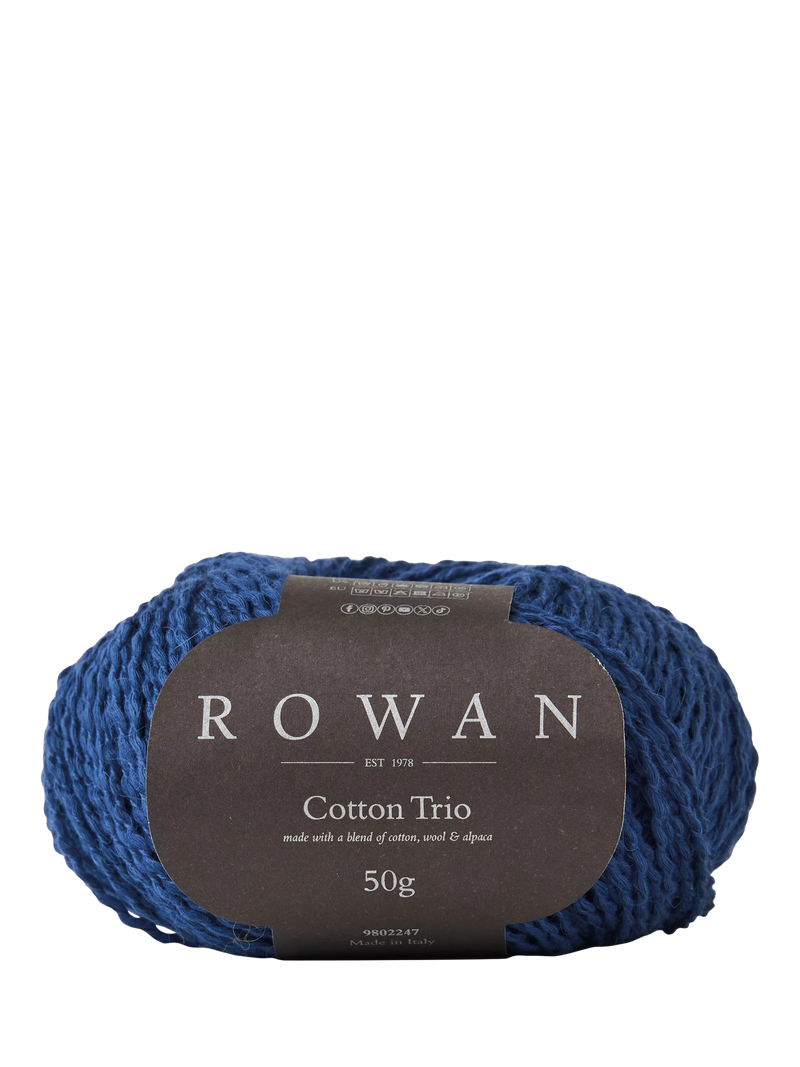 Rowan Cotton Trio Knitting Yarn, 50g, Deep