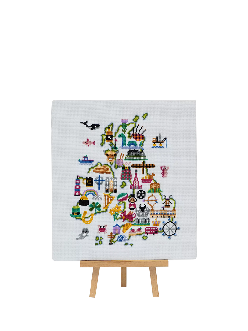 Caterpillar Cross Stitch British Isles cross stitch kit - British product
