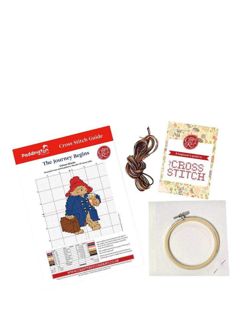 The Crafty Kit Company Paddington mini cross stitch kit (British brand)