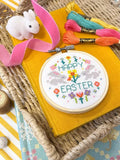 The Make Arcade mini Easter cross stitch kit, UK version