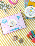 The Make Arcade mini Easter cross stitch kit, UK version