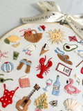 MakeBox & Co 30 Days of Summer embroidery kit 23cm (British brand)