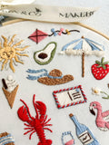 MakeBox & Co 30 Days of Summer embroidery kit 23cm (British brand)