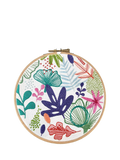 Oh Sew Bootiful Abstract Florals embroidery kit 16.5cm - British product