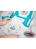 Oh Sew Bootiful Abstract Florals embroidery kit 16.5cm - British product