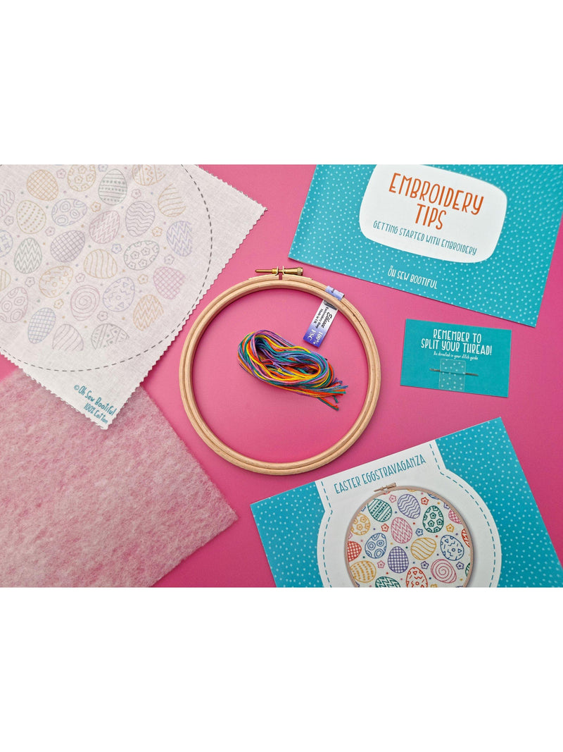 Oh Sew Bootiful Easter Eggstravaganza embroidery kit (British brand)