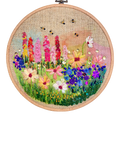 Rowandean Cosmos and Snapdragons Embroidery Kit, imported from the UK