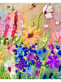 Rowandean Cosmos and Snapdragons Embroidery Kit, imported from the UK