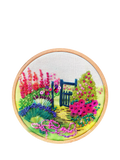 Rowandean The Garden Gate embroidery kit, imported from the UK
