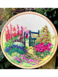 Rowandean The Garden Gate embroidery kit, imported from the UK