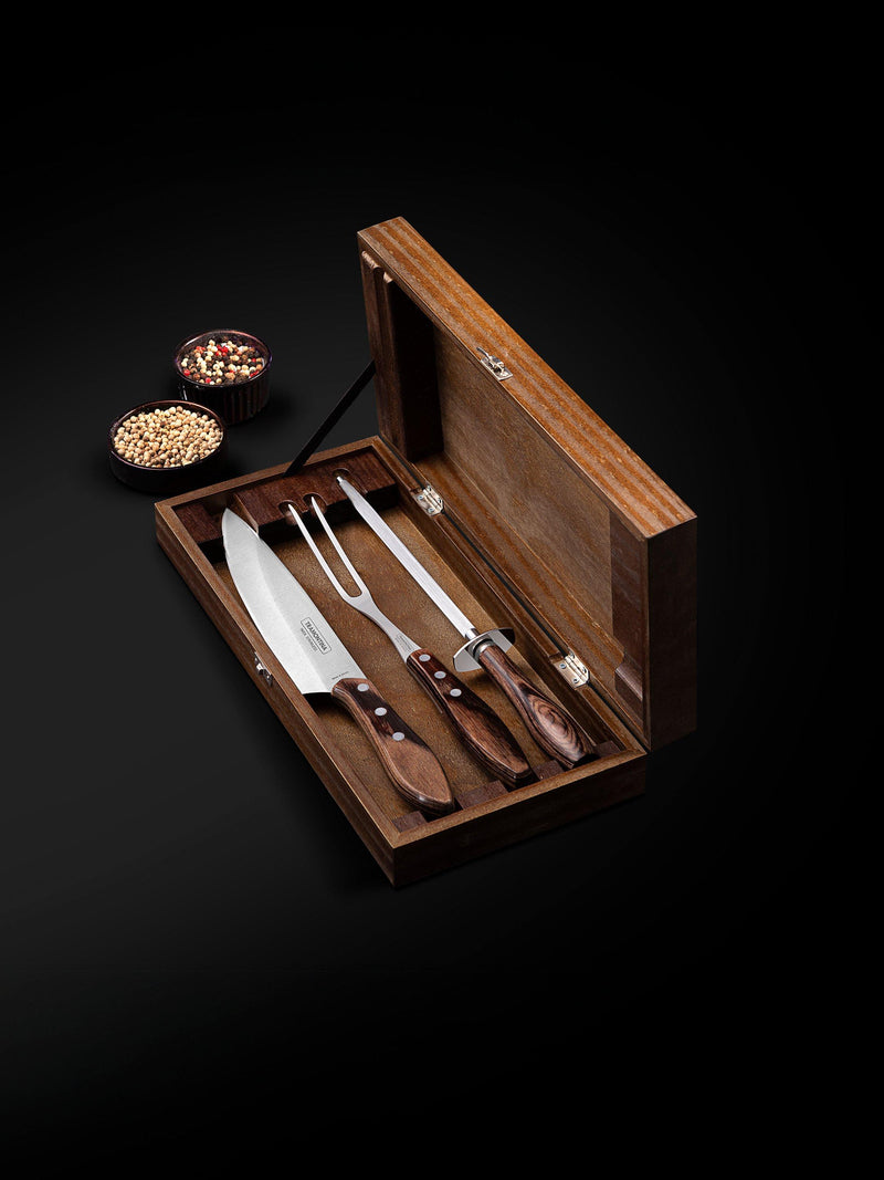 Tramontina carving knife gift set 3 piece, imported from the UK