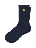 Carhartt WIP Chase socks in Navy, imported from the UK