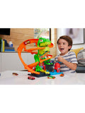 Hot Wheels City T-Rex Blaze Battle playset with firetruck, imported from the UK