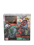 Jurassic World shaky volcano game with dinosaur figures, UK version