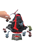 Jurassic World shaky volcano game with dinosaur figures, UK version