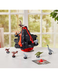 Jurassic World shaky volcano game with dinosaur figures, UK version