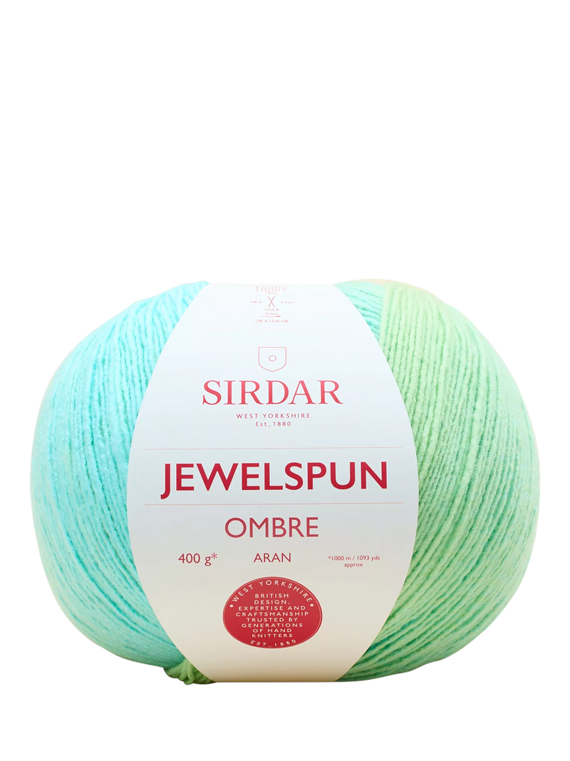 Sirdar Jewelspun Ombre Aran Knitting Yarn, 400g