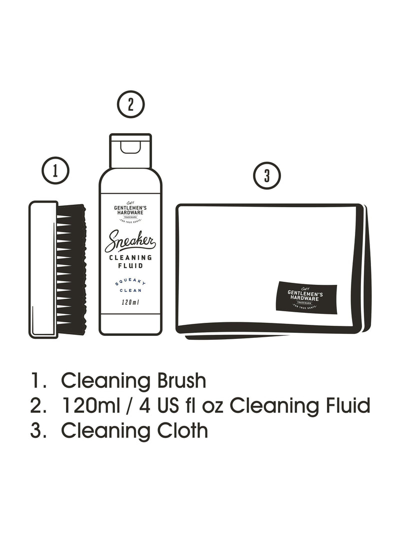 Gentlemen's Hardware sneaker care kit, imported from the UK