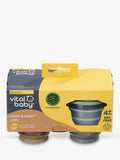 Vital Baby storage pots for baby weaning, set of six 60ml containers (British brand)