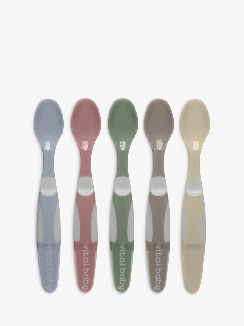 Vital Baby weaning spoons Natural Pack of 5 (British brand)