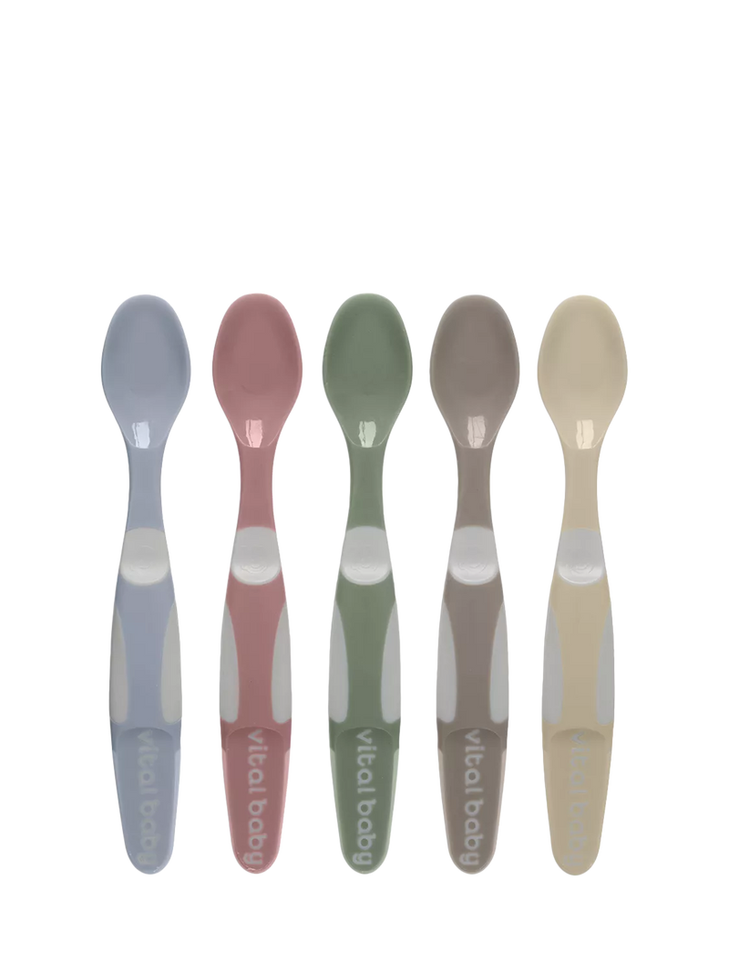 Vital Baby weaning spoons Natural Pack of 5 (British brand)
