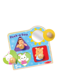 Melissa & Doug wooden jumbo peg puzzle Ms. Rachel Peek-a-Boo, UK version