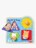 Melissa & Doug wooden jumbo peg puzzle Ms. Rachel Peek-a-Boo, UK version