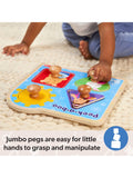 Melissa & Doug wooden jumbo peg puzzle Ms. Rachel Peek-a-Boo, UK version