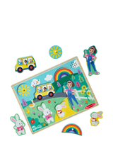 John Lewis Melissa & Doug Ms. Rachel Wooden Song Peg Puzzle- Buy online at McGrocer
