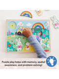 Melissa & Doug Ms. Rachel wooden song peg puzzle (British brand)