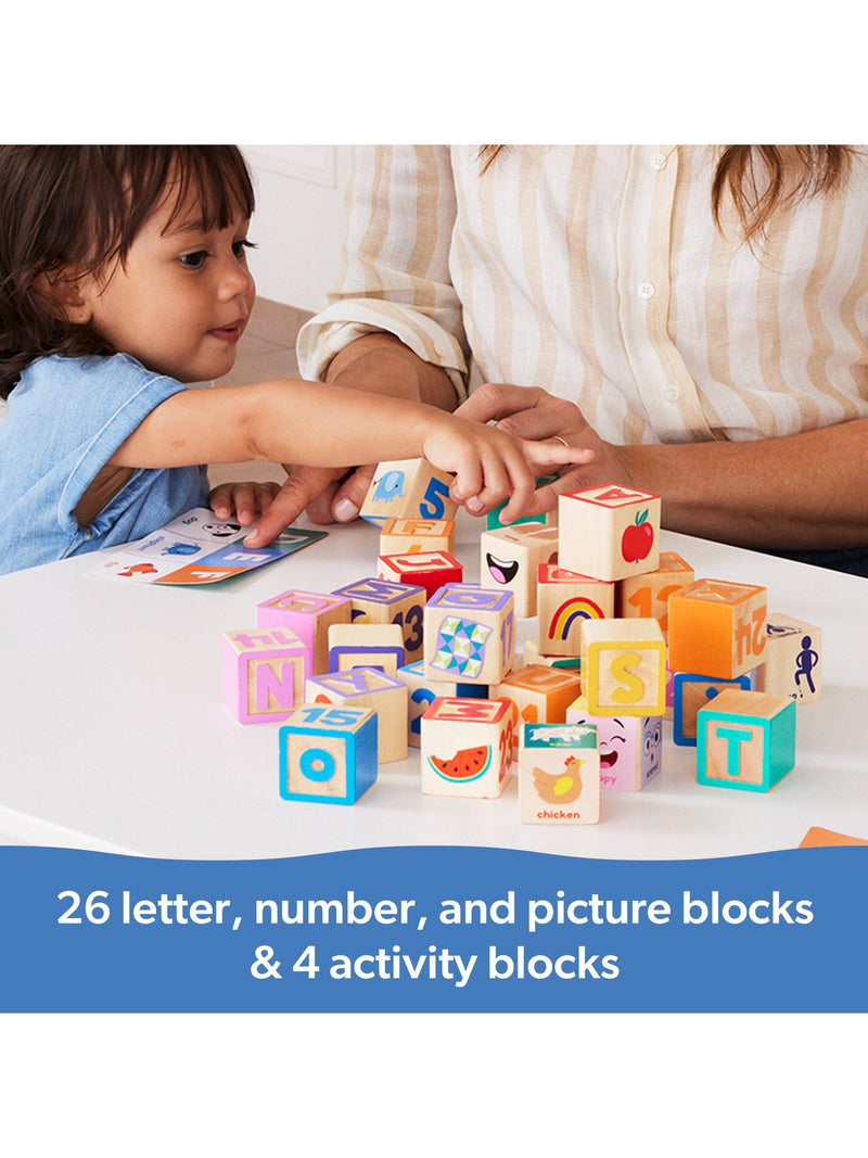 Melissa & Doug Ms. Rachel wooden learning blocks set, imported from the UK