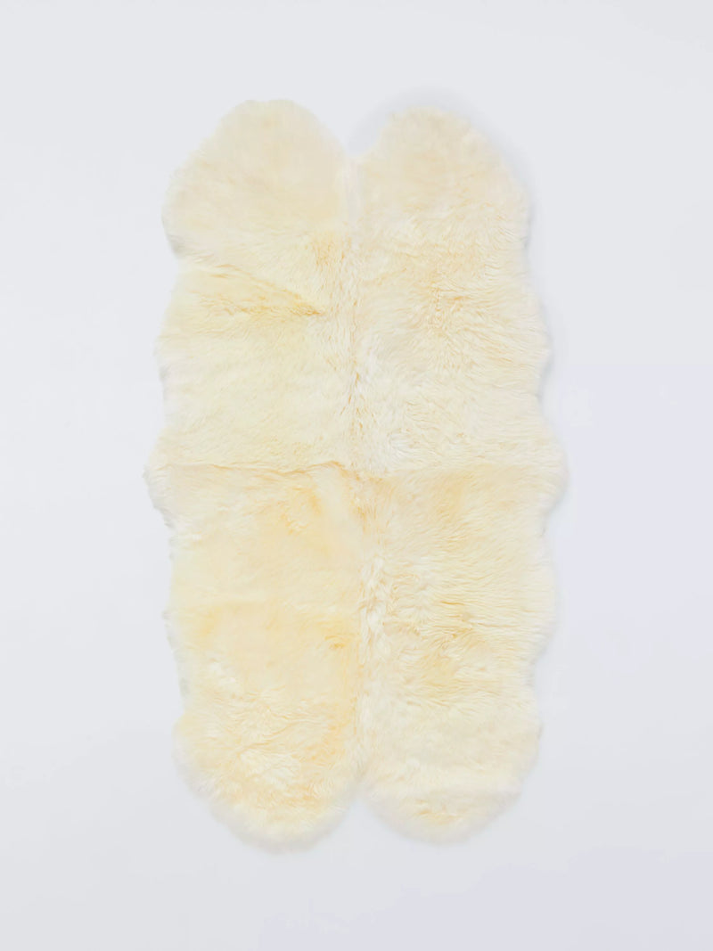 John Lewis New Zealand Sheepskin Quad Rug, 85cm x 58cm