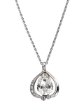 Eclectica pre-loved crystal pendant necklace vintage 1980s, imported from the UK