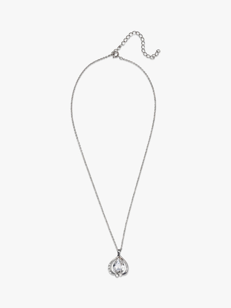 Eclectica pre-loved crystal pendant necklace vintage 1980s, imported from the UK