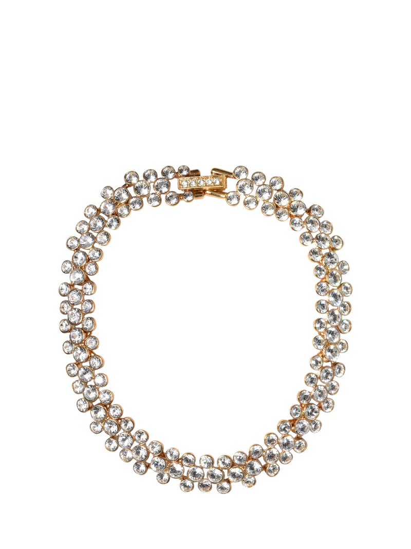 Eclectica gold plated crystal bobble bracelet 20cm (British brand)
