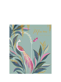 Sara Miller Peacock birthday card for Mum with envelope, UK version