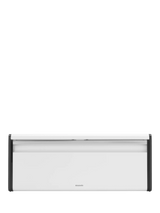 John Lewis Brabantia Fall Front Bread Bin, White- Buy online at McGrocer
