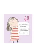 Rosie Made A Thing bucket list 60th card, imported from the UK