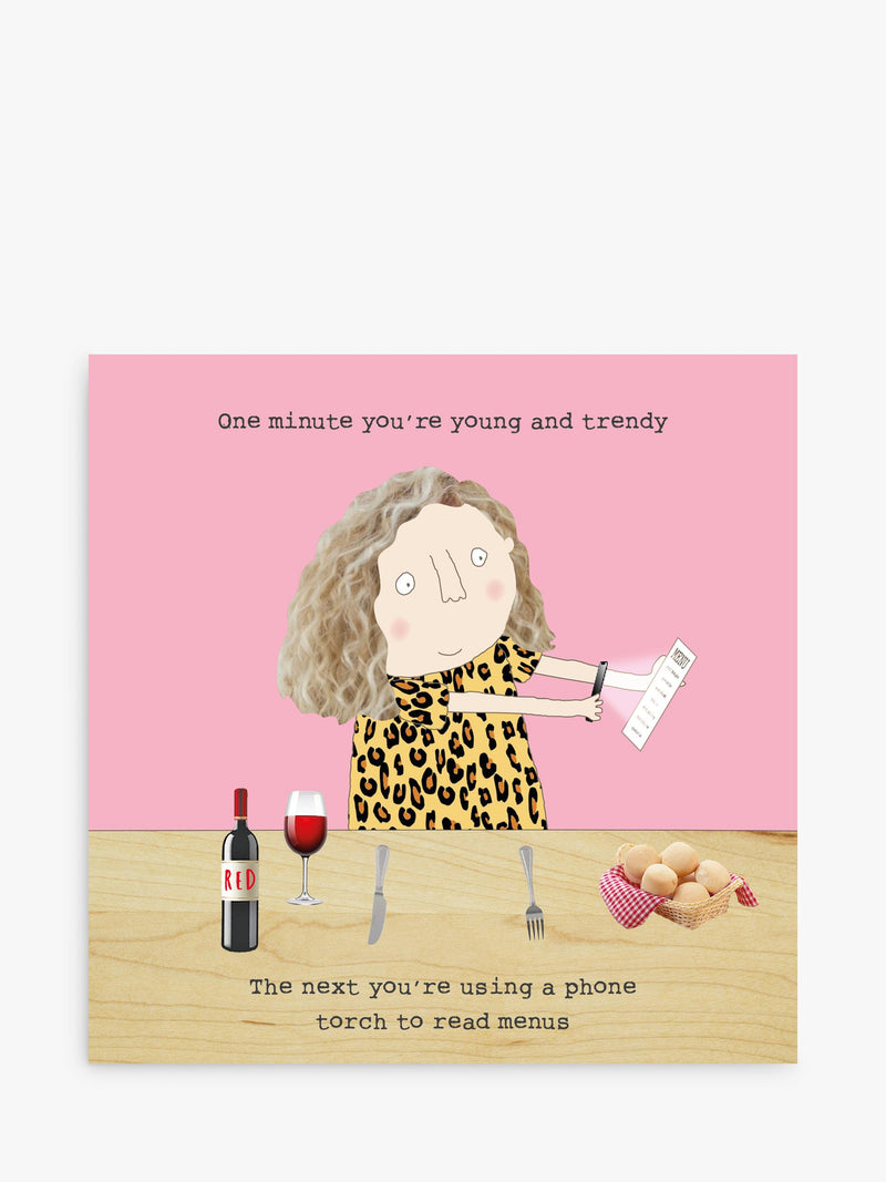 Illustrated Blank Greeting Card with Grey Envelope