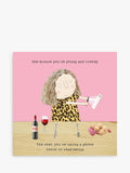 Illustrated Blank Greeting Card with Grey Envelope