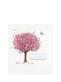 The Proper Mail Company tree blossom birthday card blank inside - British product