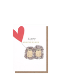 Caroline Gardner hedgehog anniversary card 162x116mm - British product