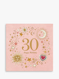Elizabeth Scarlett sun and moon 30th birthday card - British product