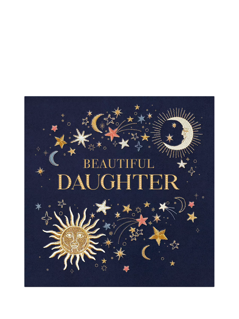 Woodmansterne night sky birthday card for daughter - British product