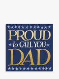 Illustrated Birthday Card for Dad with White Envelope