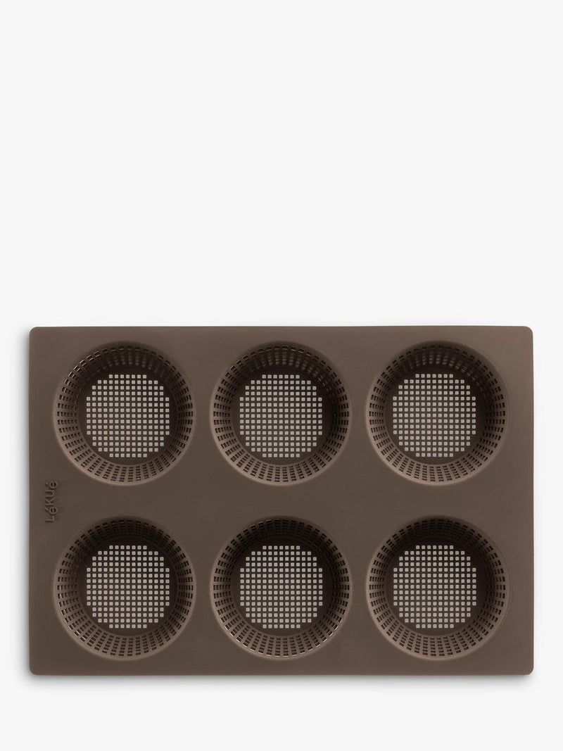 Silicone Bread Roll Mould 6 Cup, Dishwasher-Safe