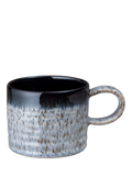 Denby small ridged stoneware mug 295ml black - British product