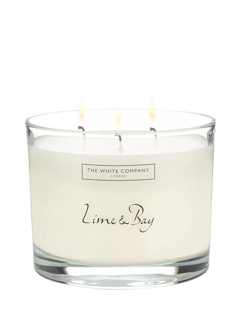 The White Company Lime & Bay scented candle 770g (British brand)