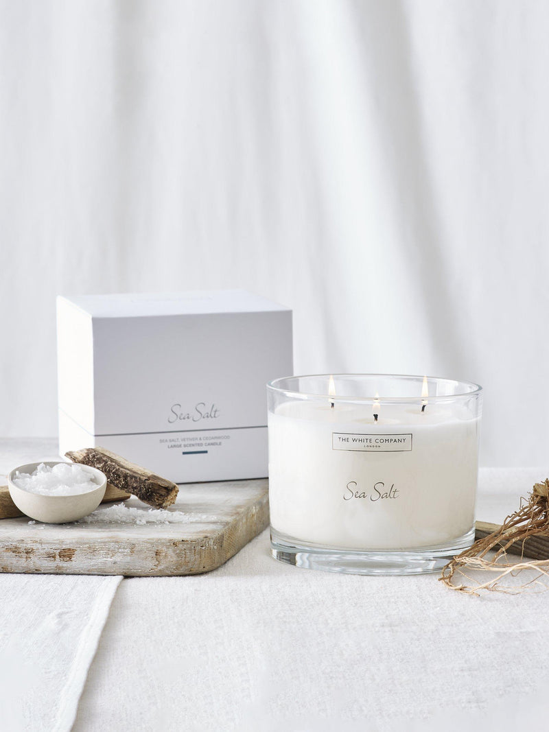 The White Company scented candle Sea Salt 770g, UK version